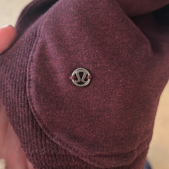 Burgundy Lululemon Scuba Zip-Up Hoodie - Picture 2 of 4